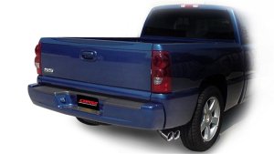 Chevrolet Silverado Performance Exhaust - Single Side Exit - CORSA Performance - Cat-Back Sport with Twin 4.0in. Polished Pro-Series Tips - Polished - `03-`07 Chevrolet Silverado Performance Exhaust - Single Side Exit - CORSA Performance - Cat-Back Sport with Twin 4.0in. Polished Pro-Series Tips - Polished - `03-`07